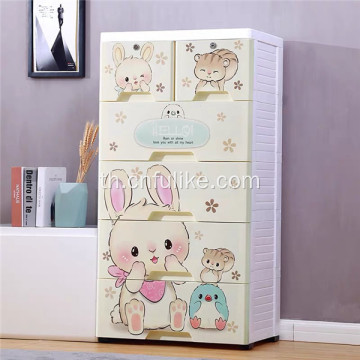 ลิ้นชักพลาสติก Dresser Storage Cabinet with 7 Drawers
